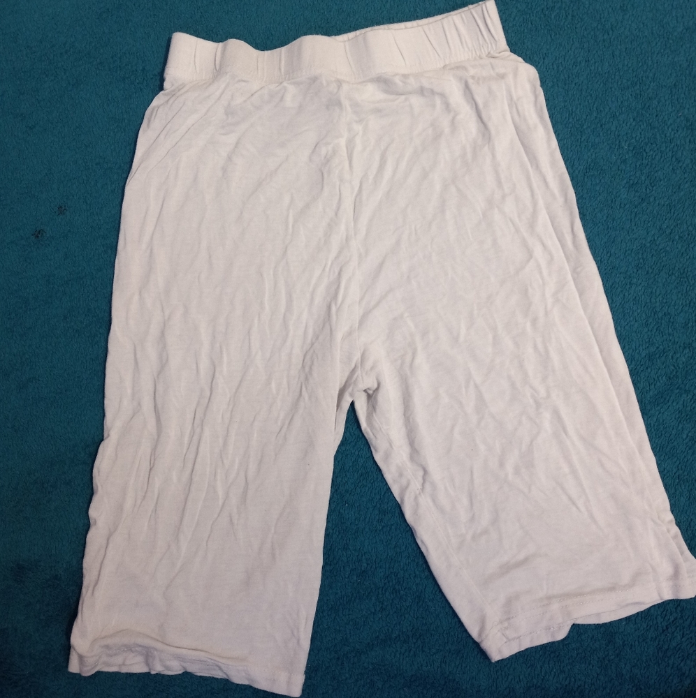 White bike shorts